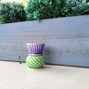Vintage thistle vase